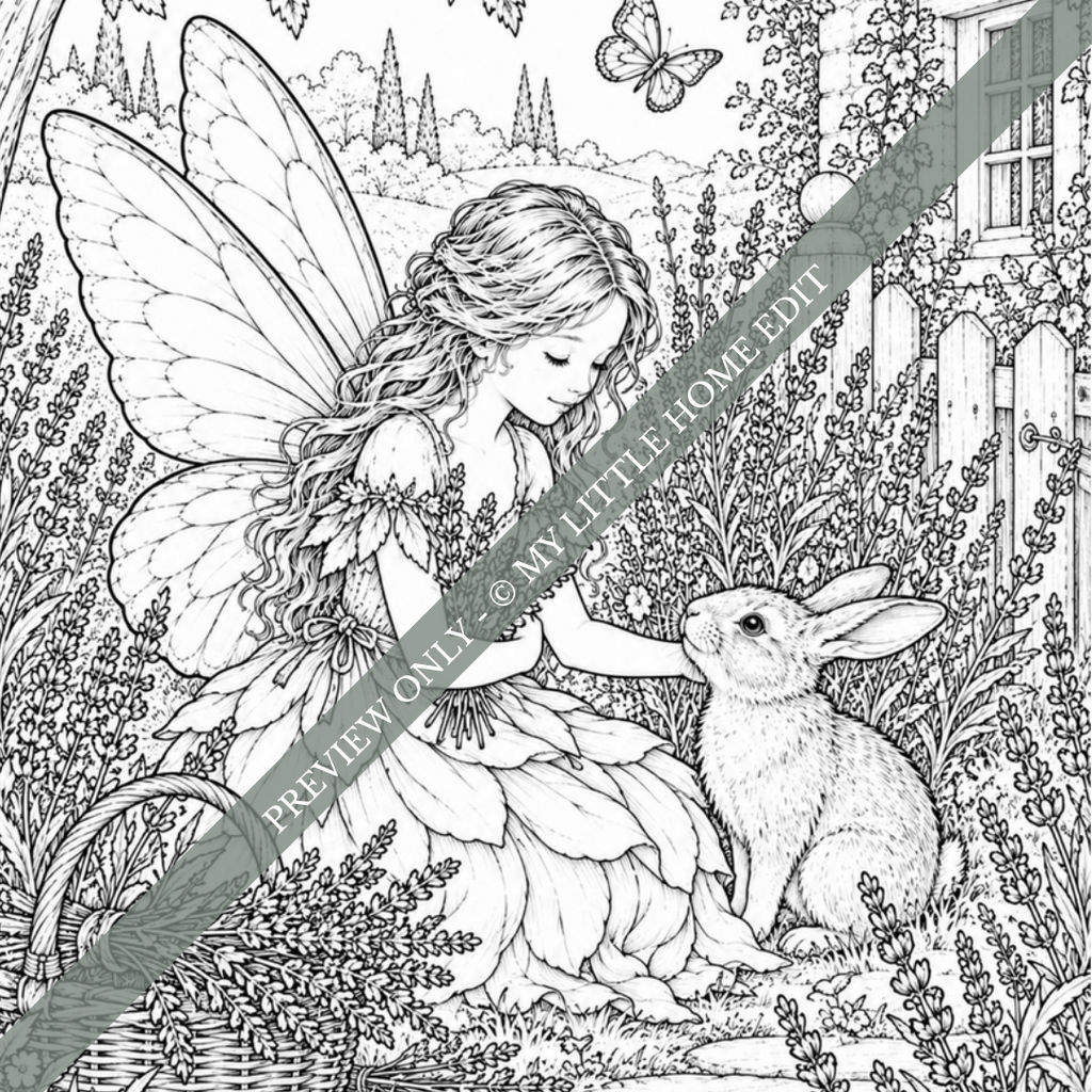 Fairyland: A Secret Garden of Fairies Colouring Book