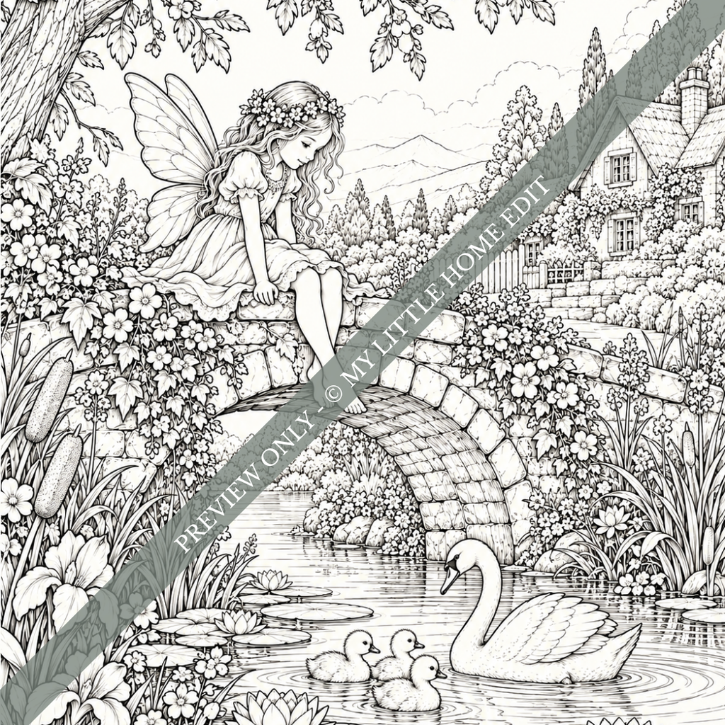 Fairyland: A Secret Garden of Fairies Colouring Book