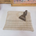 Pilo Large Wool Pouch - Soft Green Stripe