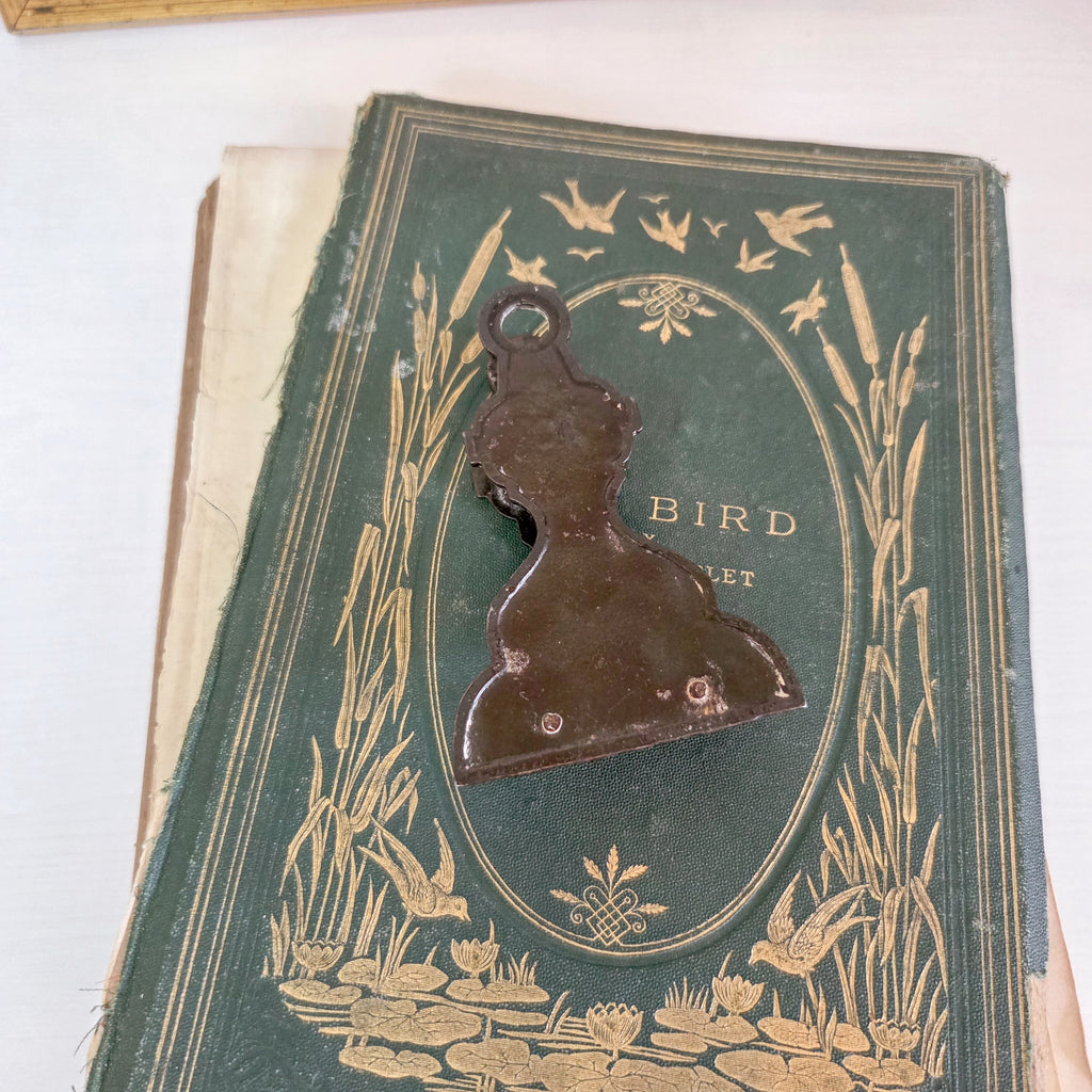 Antique Victorian Ornate Metal Letter Clip